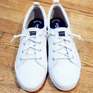 NEW Sperry Crest Vibe Platform White Sneakers (6 M)